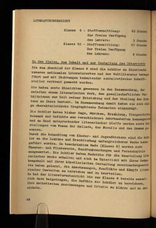 Literaturunterricht