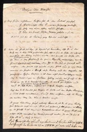 Handschriftliche Notizen zu Theodor Heuglin