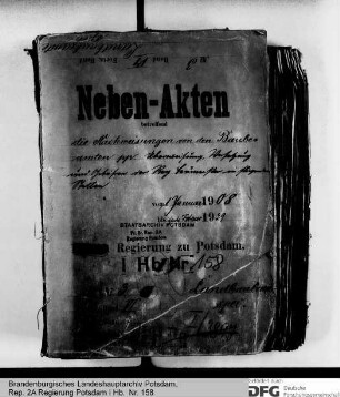 Nachweisungen über die Baubeamten, Überweisung, Versetzung und Gebühren der Regierungsbaumeister