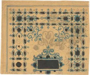 Gmelin, Leopold; Sammlung Gmelin: Handzeichnungen - Folio 5 - Dekoration (Teilansicht)