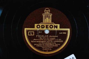 Fidelio : I. Akt, Arie der Leonore: "Abscheulicher, wo eilst du hin"; II. Teil / (Beethoven)