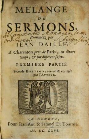 Melange De Sermons, 1