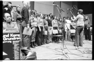 Kleinbildnegativ: Konferenz gegen Berufsverbote, Audimax der TU Berlin, 1977