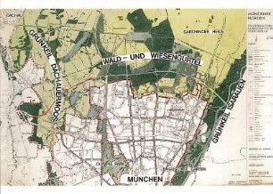 Hansjakob, Gottfried; München - Nord; Städtebaulicher und landschaftlicher Rahmenplan - Münchner Norden - Städtebaulicher und landschaftlicher Strukturplan