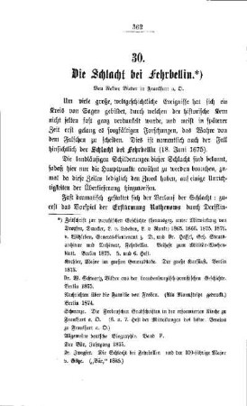 Die Schlacht bei Fehrbellin