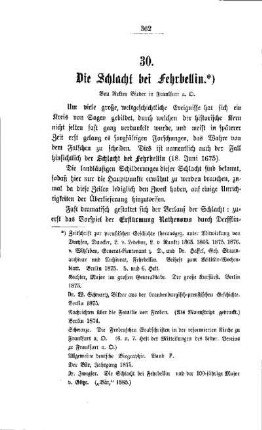 Die Schlacht bei Fehrbellin