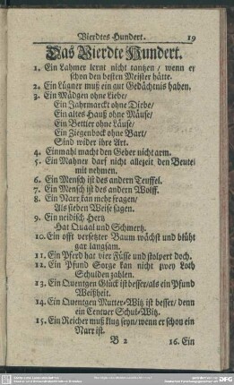 Das Vierdte Hundert