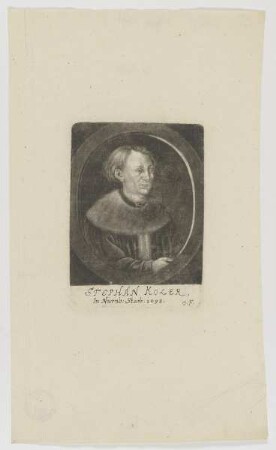 Bildnis des Stephan Koler