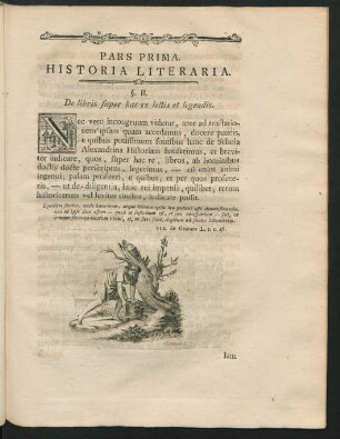 Pars Prima. Historia Literaria