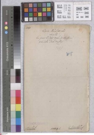 Mosbach: Copia Kaufbriefs über das von Graf Rudolph v. Wertheim erkaufte Dorf Mosbach