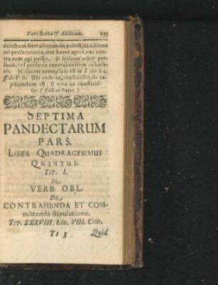 Liber Quadragesimus Quintus.