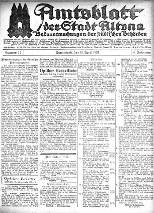 Nummer 15 : Sonnabend, den 12. April 1924