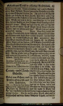 Creutz- und Noth-Gebethe.
