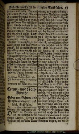 Creutz- und Noth-Gebethe.