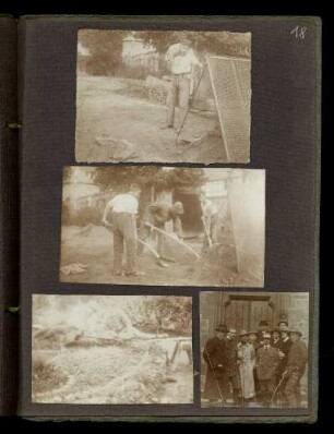 Gruppen- und Einzelaufnahmen, Aussenaufnahmen