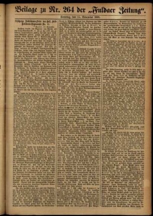 Zweite Ausgabe vom Sonntag, den 15. November 1891.