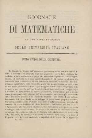 Sullo studio della geometria.