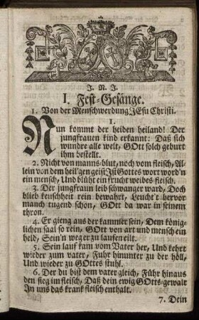 I. Fest-Gesänge.