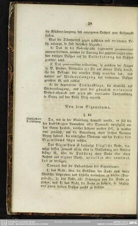 Von dem Eigenthume