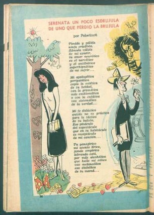 Serenata un poco esdrujula de uno que perdió la brujula
