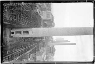 Blick von Bau Me 134 Eindampferei, Me 5 Elektrische Zentrale, Me 43 Wasserturm, Me 202 Dampfkesselhaus, Straße III