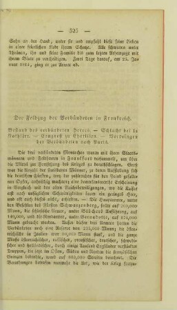 Der Feldzug der Verbuendeten in Frankreich