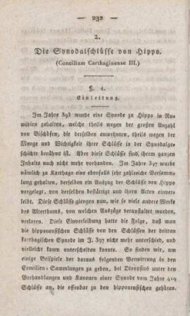232-251 Die Synodalbeschlüsse von Hippo