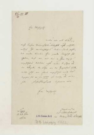 Brief von Universitätsbibliothek Leipzig an Joseph Heller