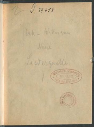 H. 1: Neue Liederquelle : periodische Sammlung ein- und mehrstimmiger Lieder für Schule und Leben