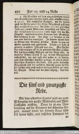 Die fünf und zwanzigste Rede