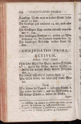 Conjugatio prima.