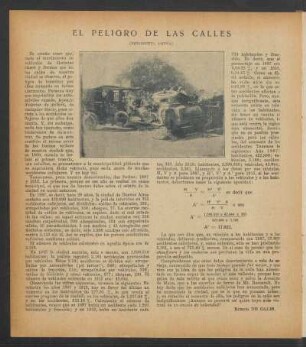 El peligro de las calles