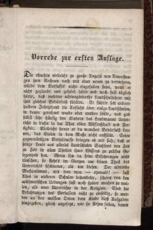 Vorrede zur ersten Auflage - Vorrede zur siebenten Auflage.