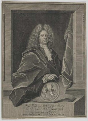 Bildnis des Joh. Fridericus de Brecher et Rosenwerth
