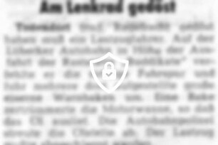 Am Lenkrad gedöst