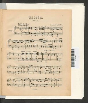Martha. v. Flotow. [Piano]