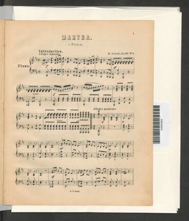 Martha. v. Flotow. [Piano]