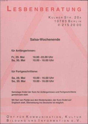 Salsa-Wochenende