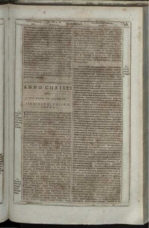 Anno Christi 1563. Pii Papae IV. Anno IV. Ferdinandi Caesaris Anno 8
