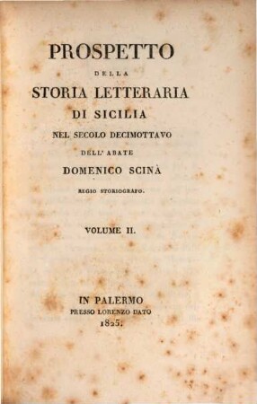 Prospetto della Storia Letteraria di Sicilia : nel secolo decimottavo, 2