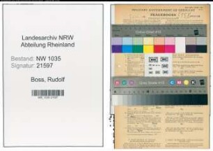 Entnazifizierung Rudolf Boss , geb. 12.08.1899 (Kaufmaennischer Angestellter)