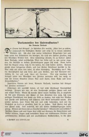 28: Parlamentäre der Unbewaffneten?