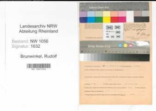 Entnazifizierung Rudolf Brunwinkel , geb. 10.01.1909 (Schlosser)