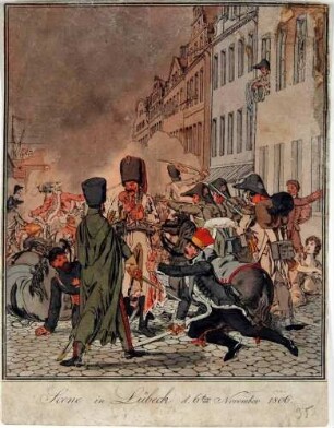 Szene in Lübeck, den 6. November 1806
