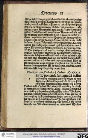 Tertio ponende sunt quedam distinctiones istorum preceptorum quibus non unum ab uno scilicet plura a pluribus distinguuntur, et sunt tres...