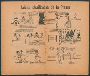 Avisos clasificados de la prensa - [Caricatura]