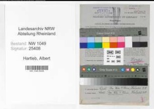 Entnazifizierung Albert Hartleb , geb. 30.10.1889 (Kaufmaennischer Angestellter)