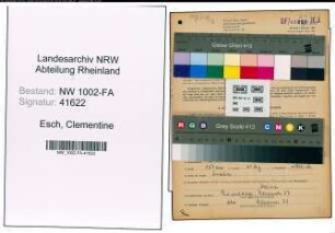 Entnazifizierung Clementine Esch, geb. 02.07.1904 (Kauffrau)