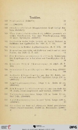 Textilien (Nr. 697-735)