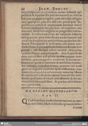 De Ordine Historiarum. Cap. II.
